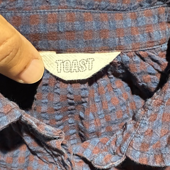 Toast short sleeves textured blouse - Picture 7 of 8